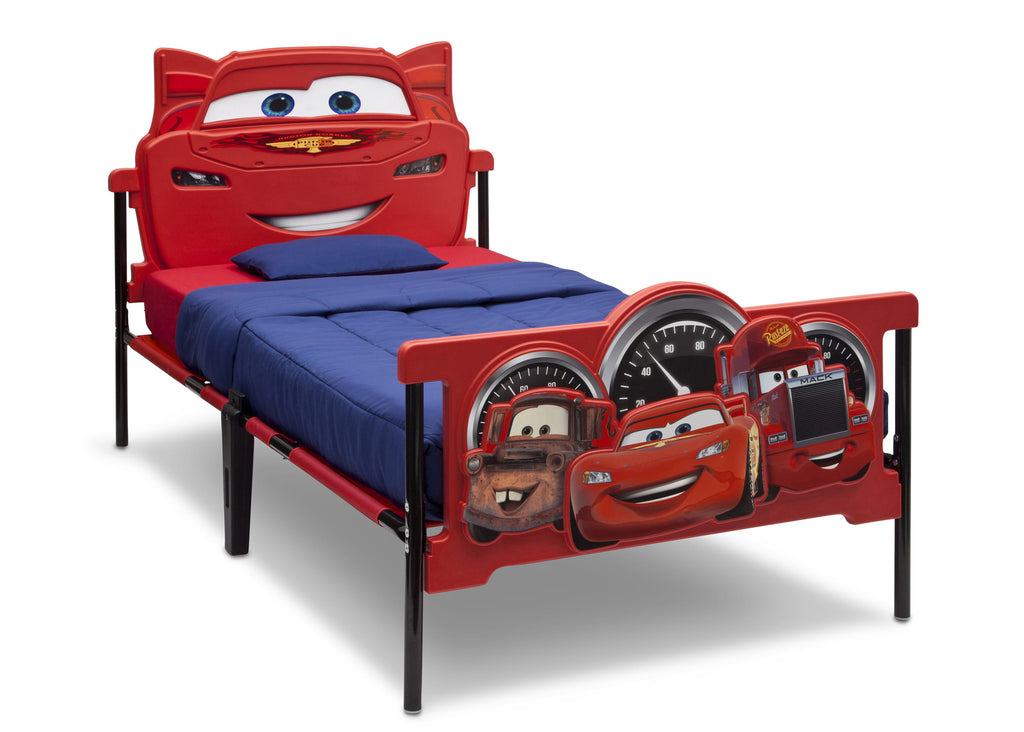 Delta Children Cars 3D Twin Bed, Left View, a2a