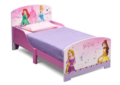 Princess Wooden Toddler Bed with Guardrails