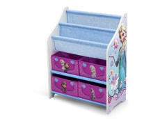 Delta Children Frozen Book and Toy Organizer Left View a2a