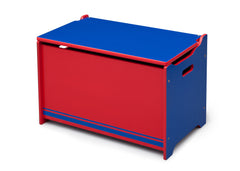 Delta Children Blue / Red Generic Wooden Toy Box, Right View a2a
