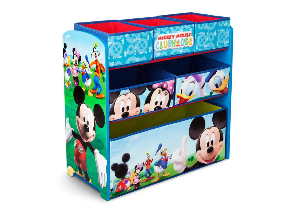Delta Children Mickey Mouse Wooden Toy Organizer, Left View a1a